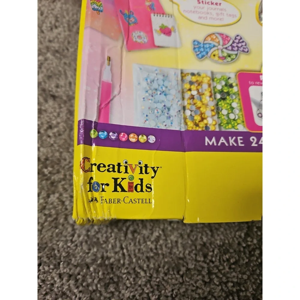 Creativity for Kids Big Gem Diamond Painting Kit 24 Stickers 4 Suncatchers